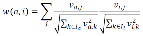 Cosine similarity